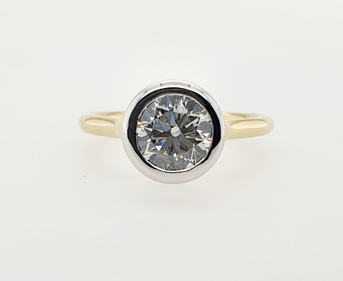 1.50ct Round Bezel Ring