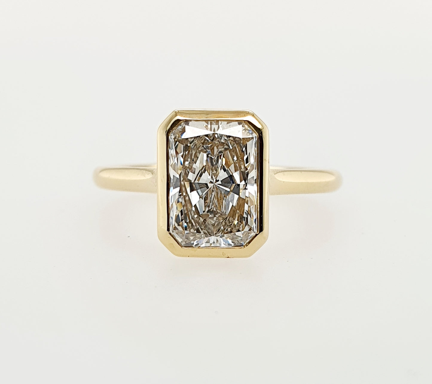 2.01ct Radiant Bezel Ring
