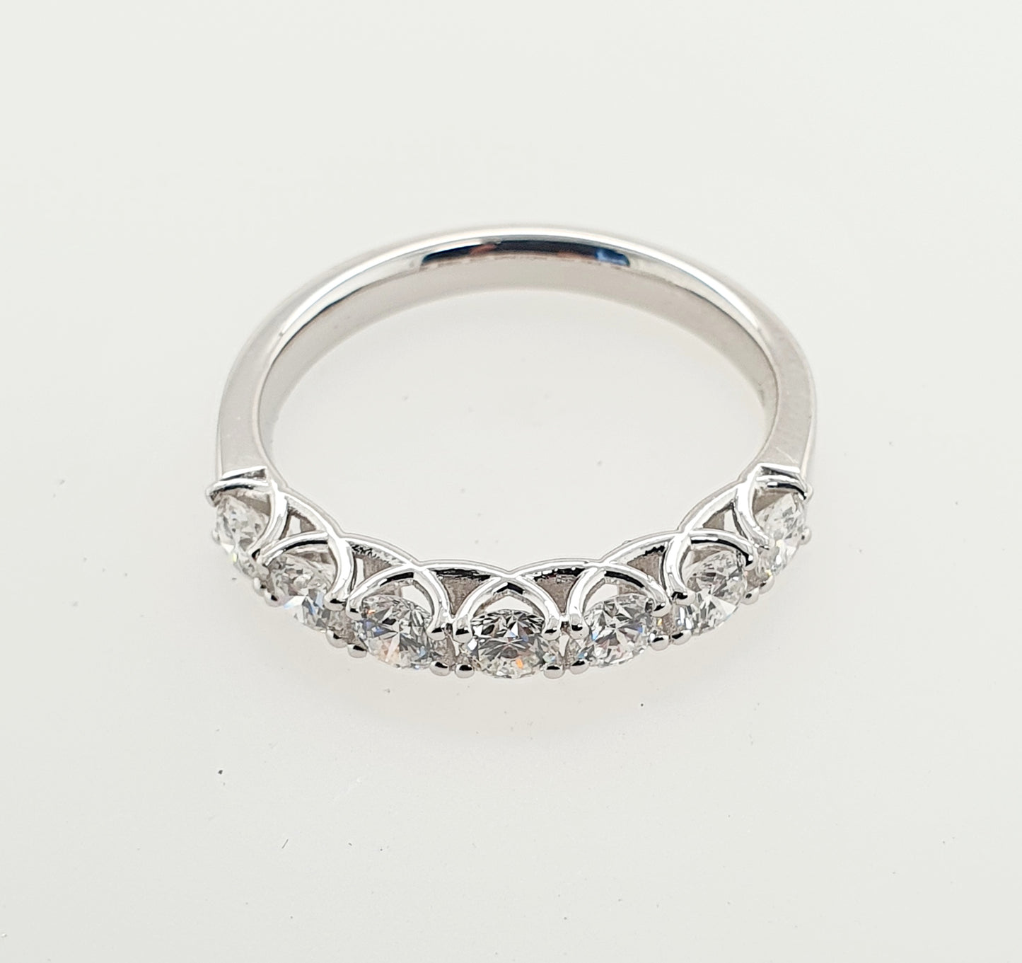 Round Scalloped Wedding Ring