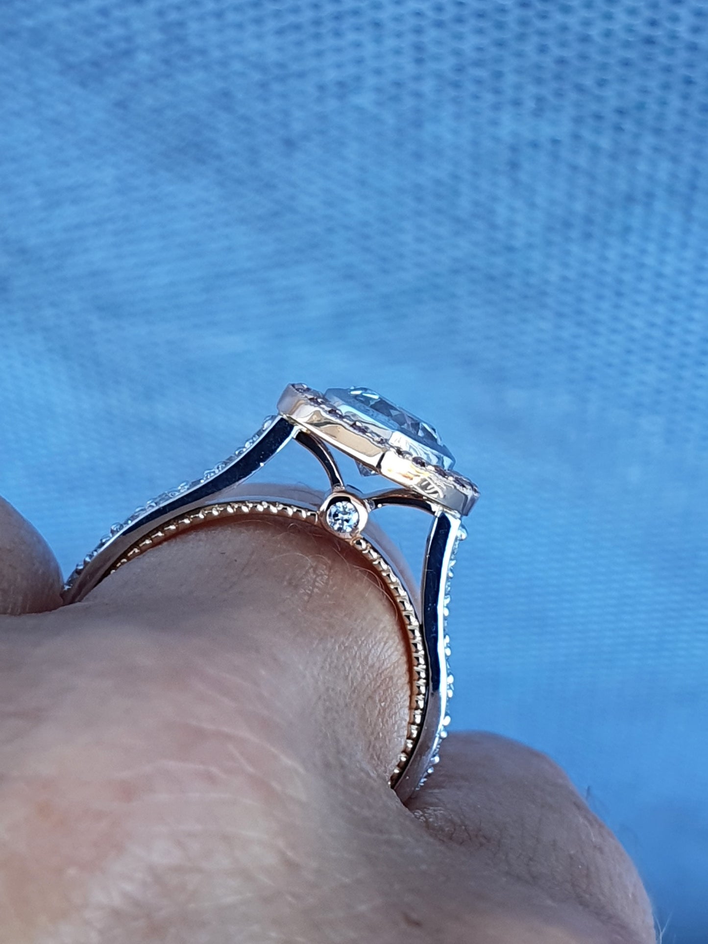 Heart Halo Pink Diamond Ring