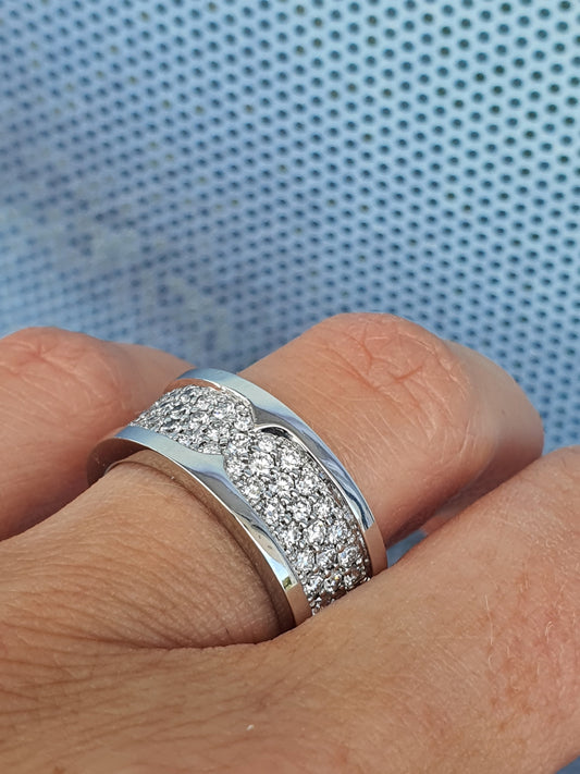Pave Platinum Ring