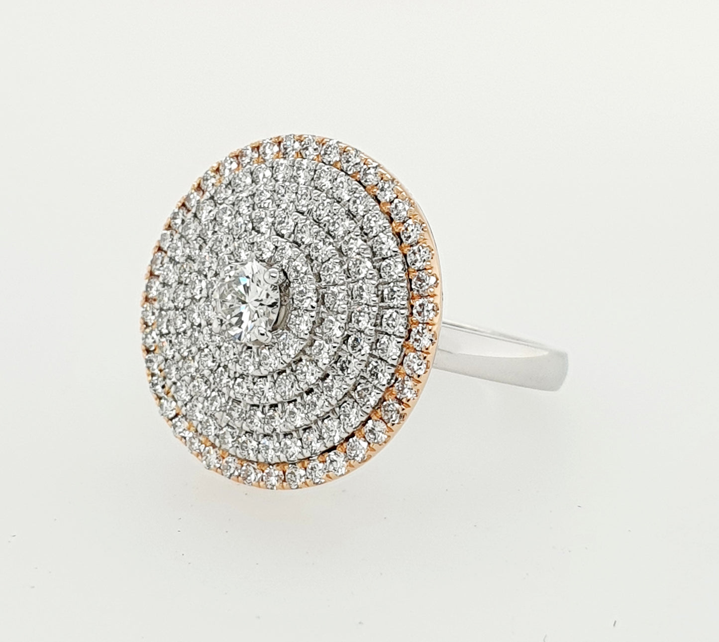 5 Halo Diamond Ring