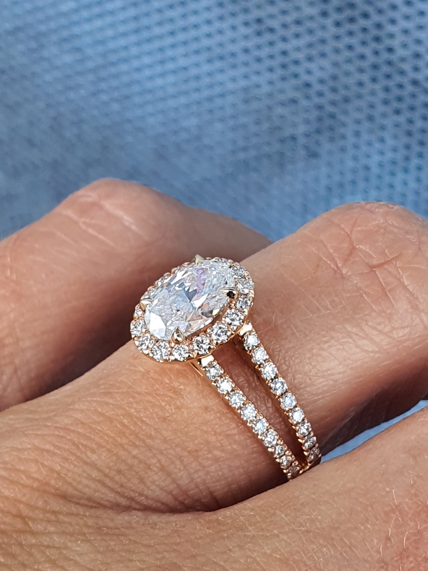 Oval Split Band ring