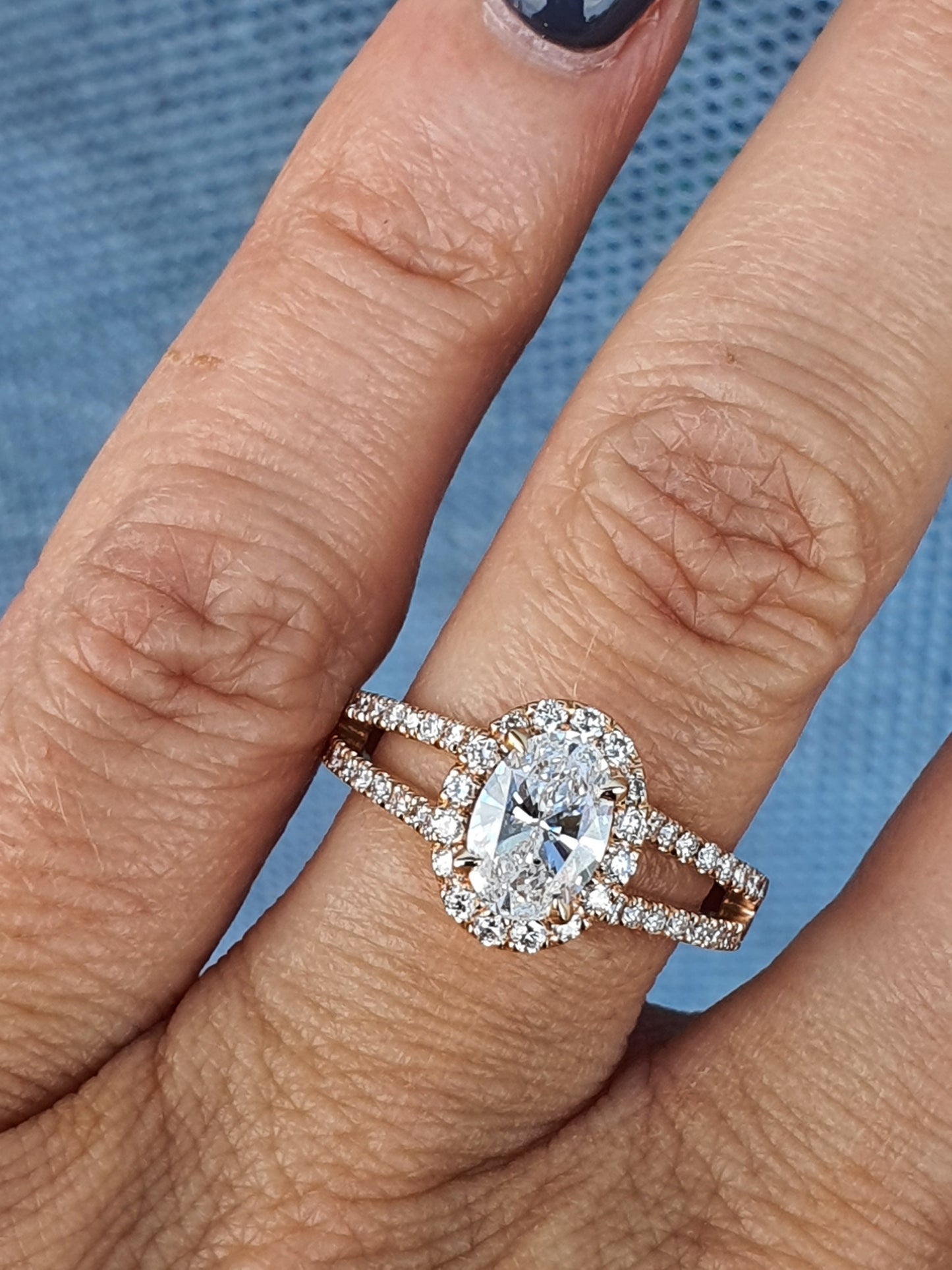 Oval Split Band ring
