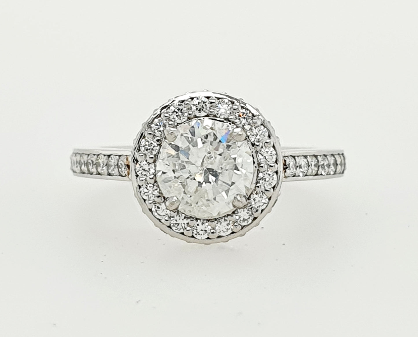Halo Round Brilliant Cut Ring