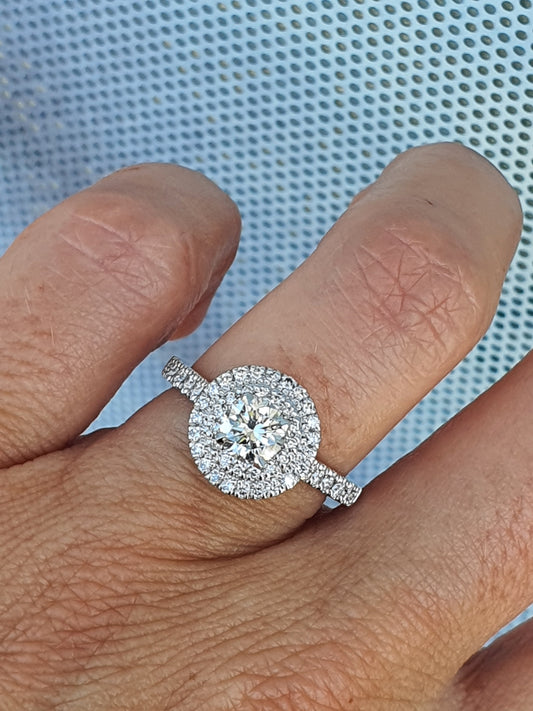 Double Halo Ring
