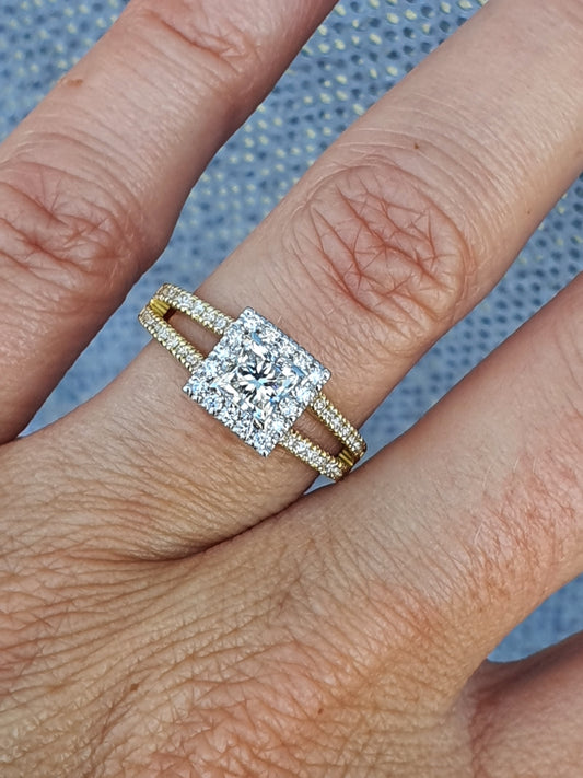 Princess Split Band with Halo