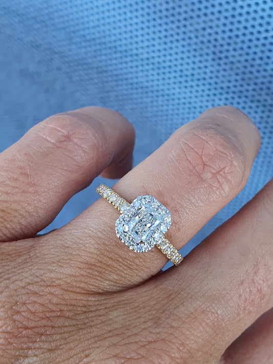 Radiant Halo Ring