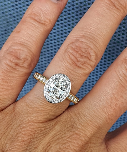 Oval Halo Ring