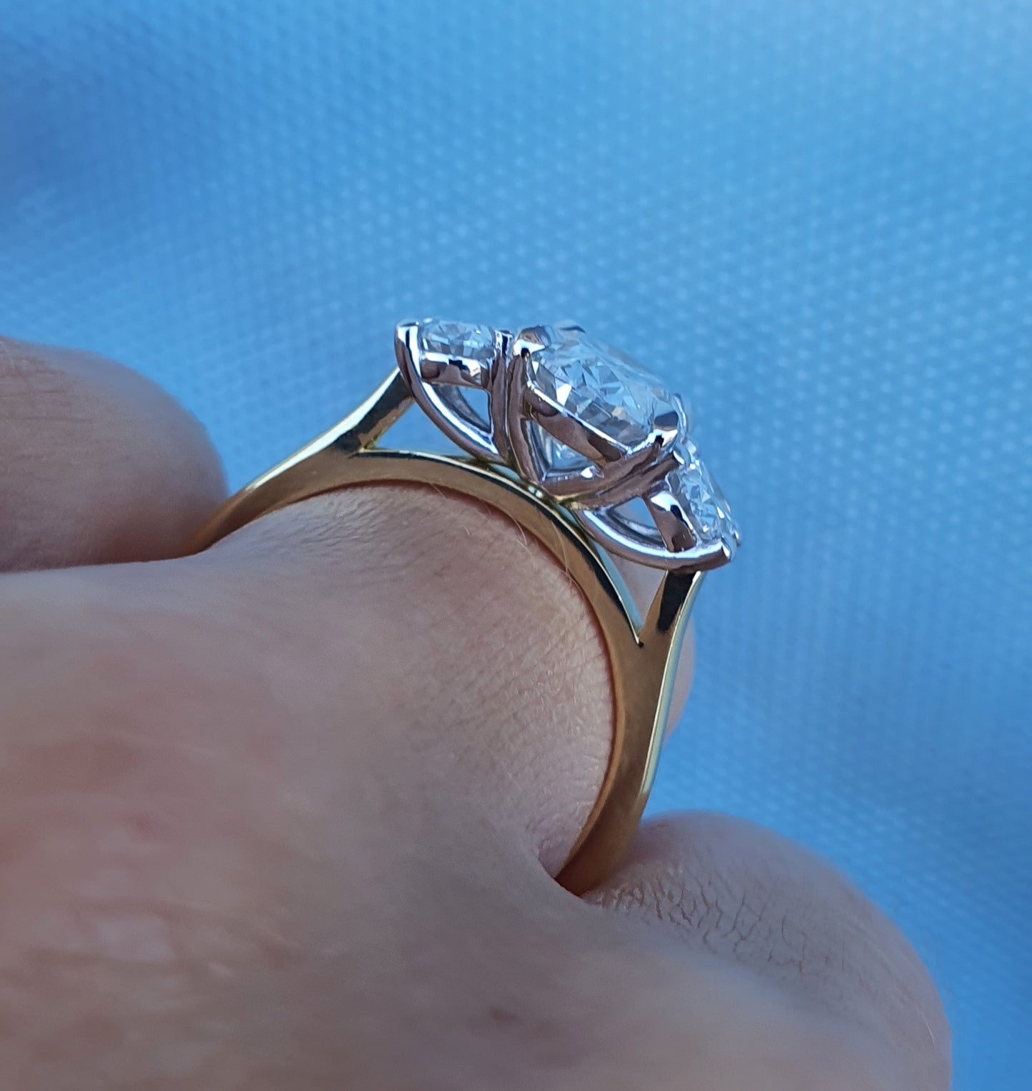 Oval Trilogy Diamond Ring