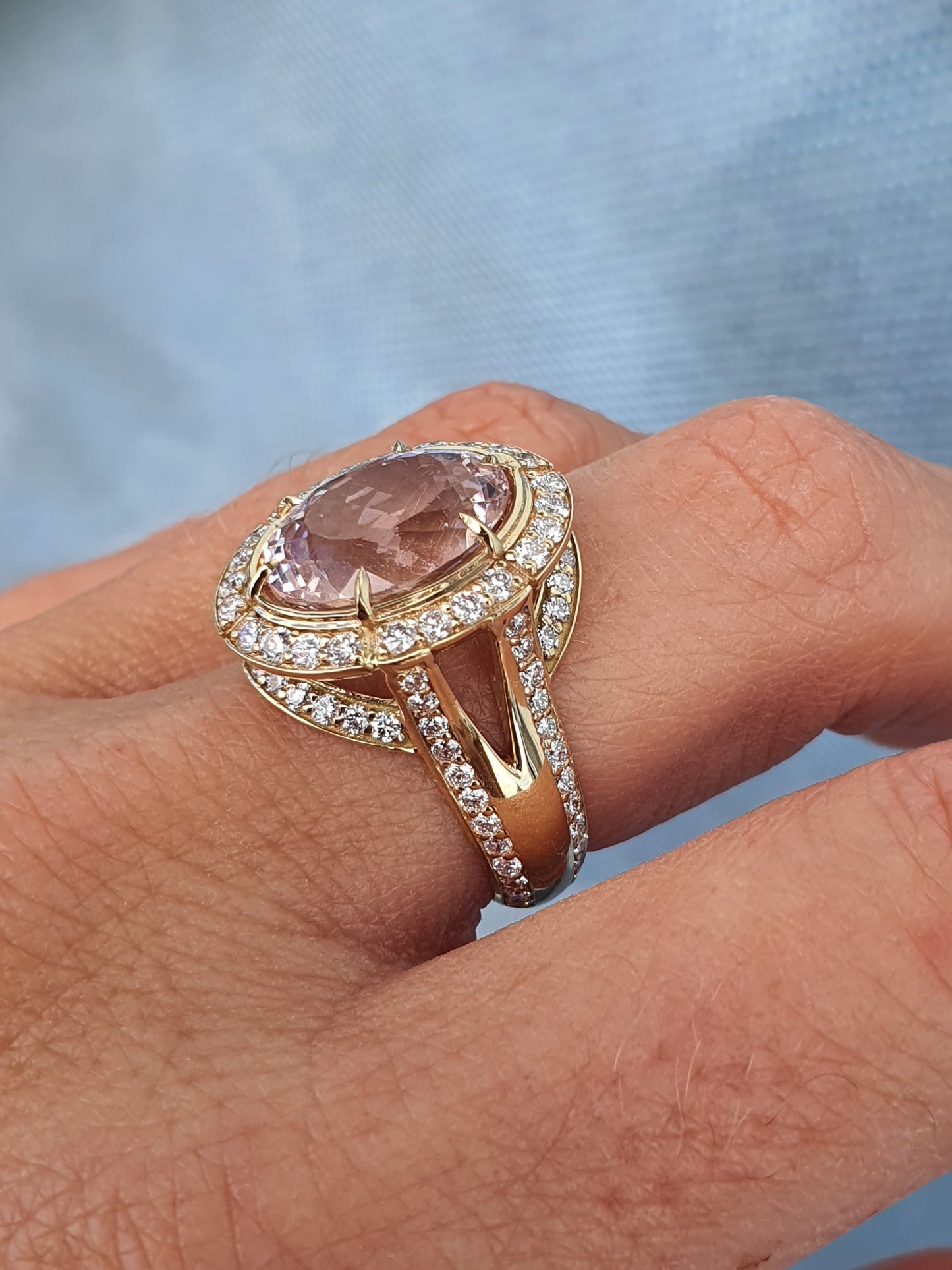 Oval Morganite Ring