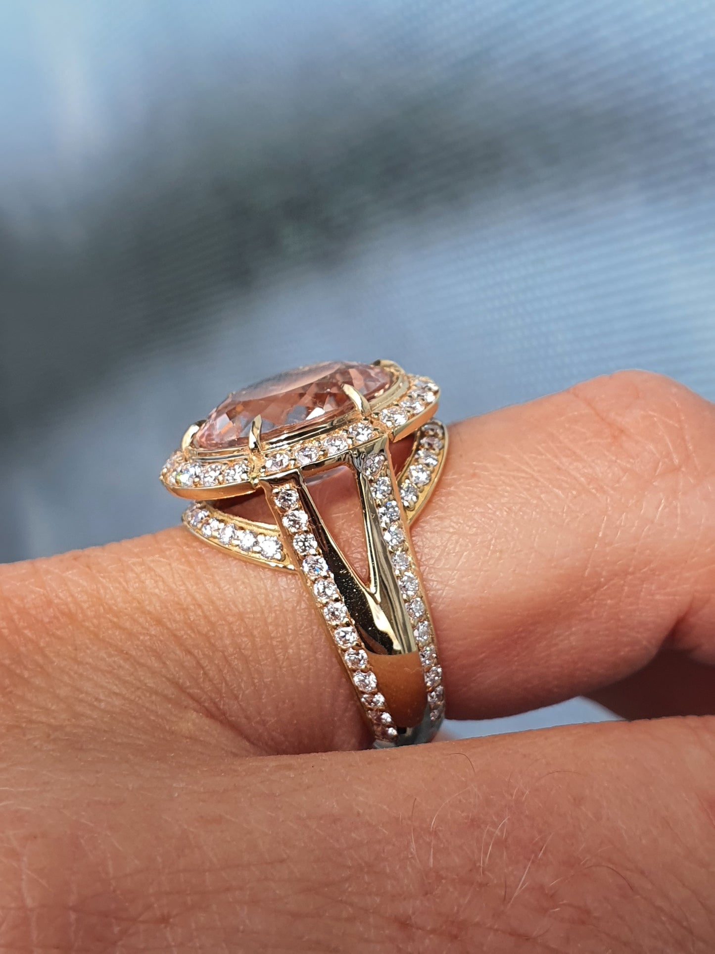 Oval Morganite Ring