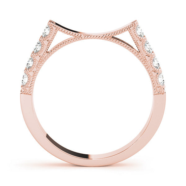 Scalloped Band Fitted Wedder