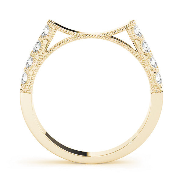 Scalloped Band Fitted Wedder