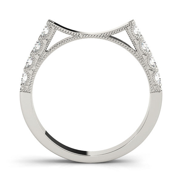 Scalloped Band Fitted Wedder