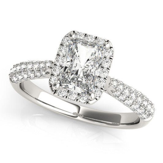 Radiant Halo with Pave Band