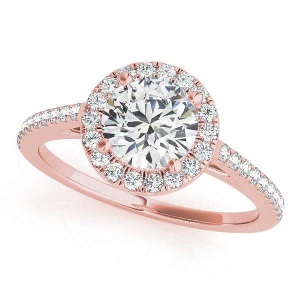 Round Halo with Pave Band