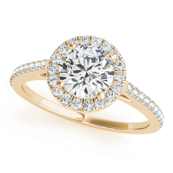 Round Halo with Pave Band
