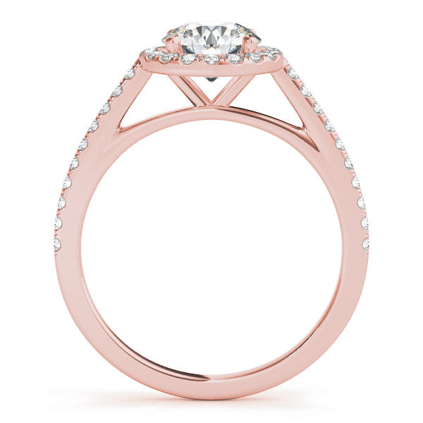 Round Halo with Pave Band