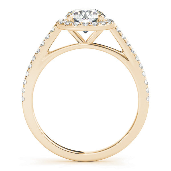 Round Halo with Pave Band