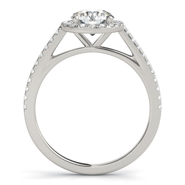 Round Halo with Pave Band