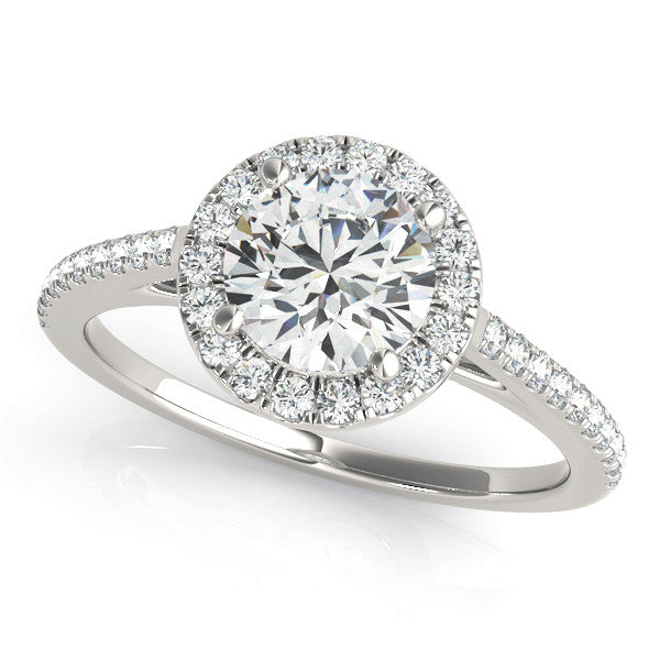 Round Halo with Pave Band