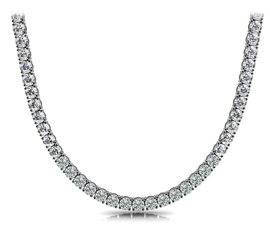 11.95ct 4 Prong Riviera Diamond Necklace