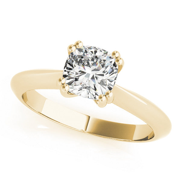 Cushion Double Claw Solitaire