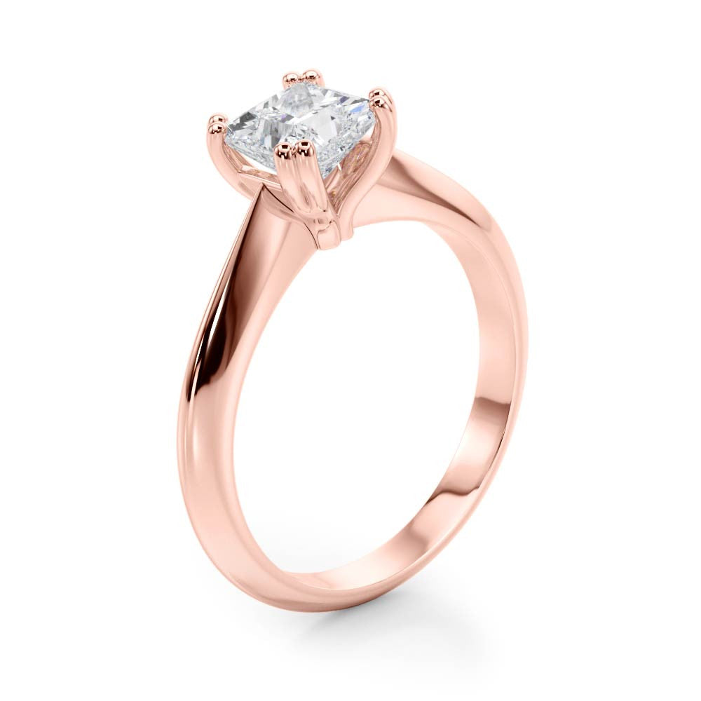 Cushion Double Claw Solitaire