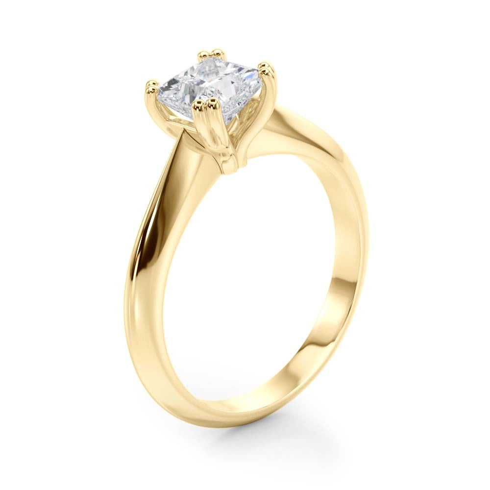 Cushion Double Claw Solitaire