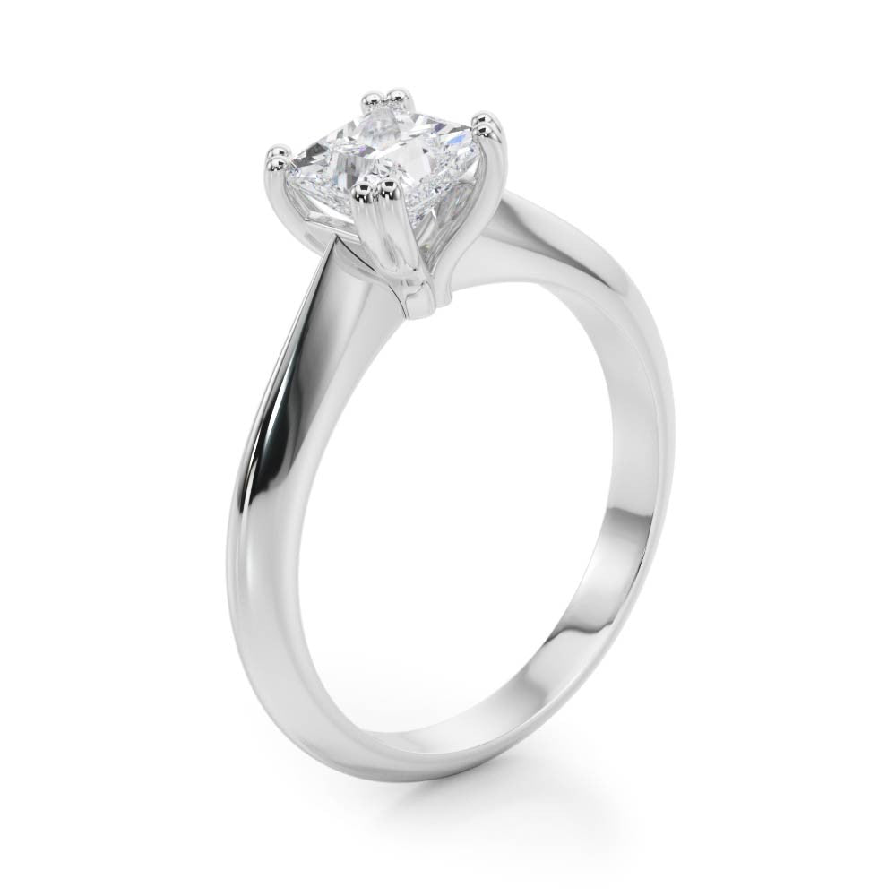 Cushion Double Claw Solitaire
