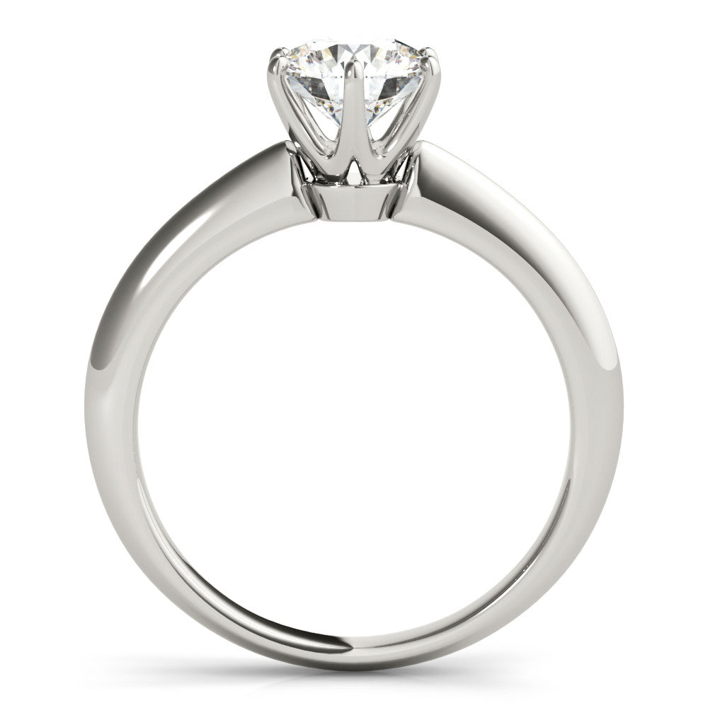 Round Six Claw Knife Edge Solitaire
