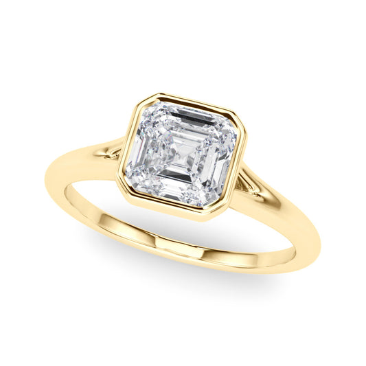 Asscher Cut Bezel Set Solitaire