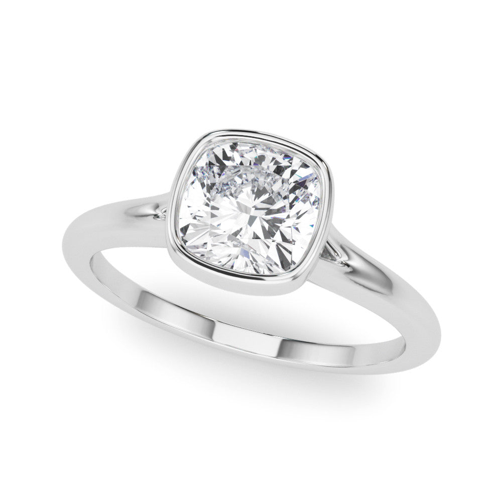 Cushion Bezel Set Solitaire