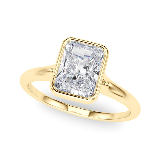 Radiant Cut Bezel Set Solitaire