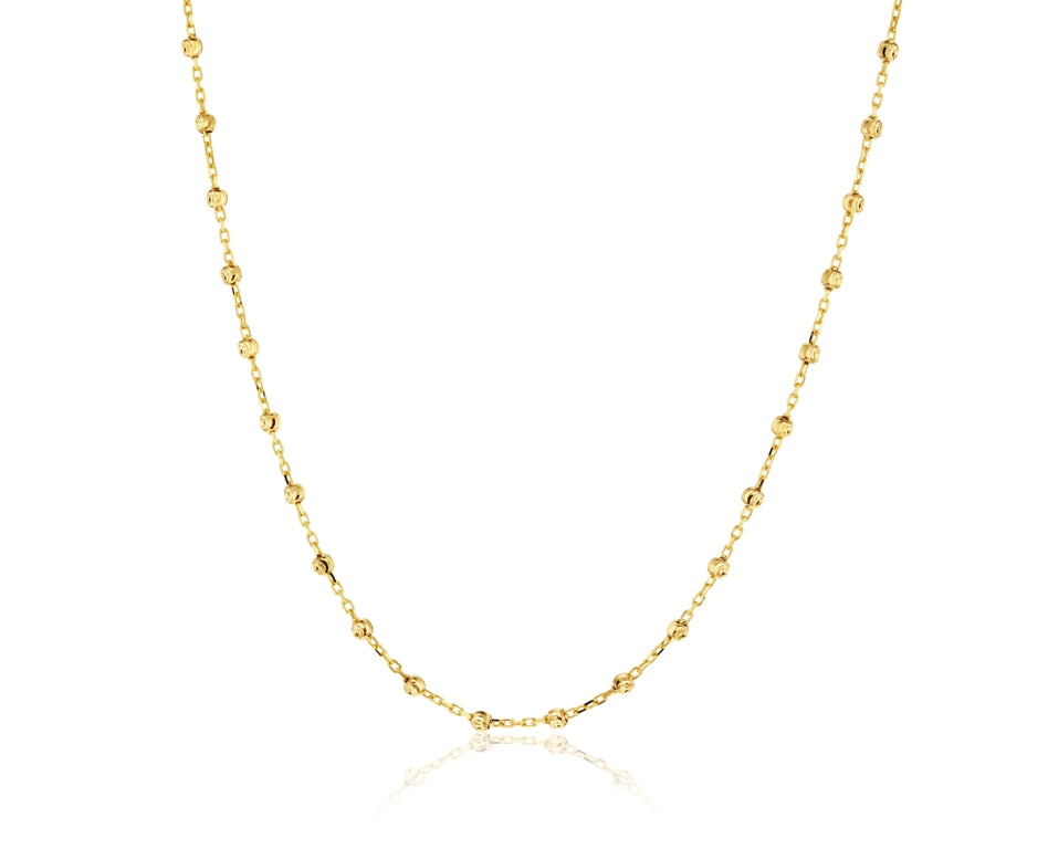 Diamond Cut Ball Link Chain