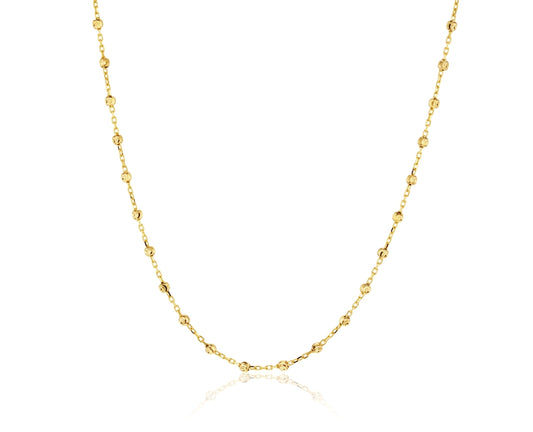 Diamond Cut Ball Link Chain