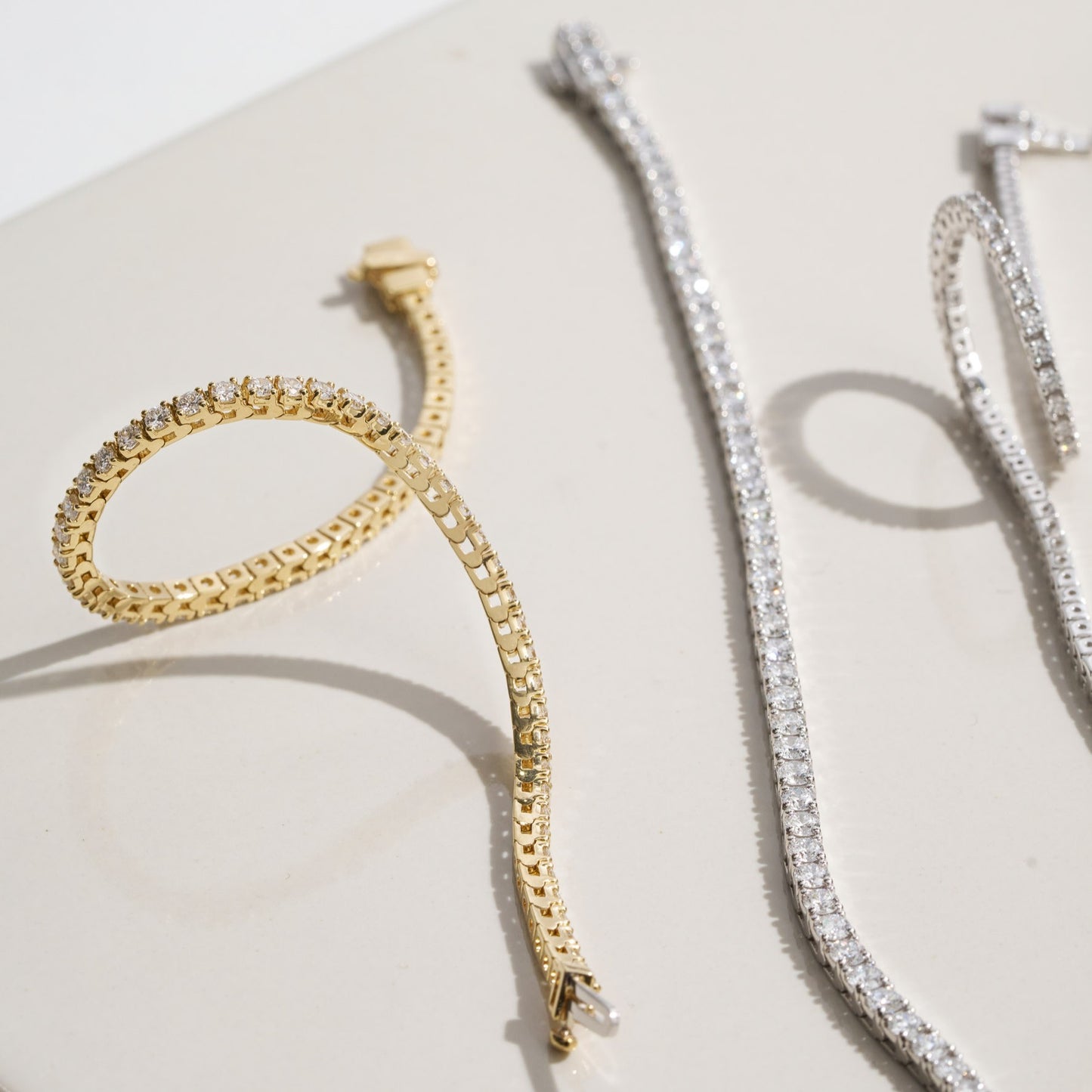 2ct LAB Tennis Bracelet      WHITE-YELLOW-ROSE GOLD - Extremely limited availability.