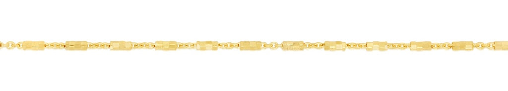 Diamond Cut Bar and Cable Chain