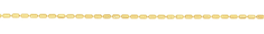 Oval Beaded Ball Link Chain