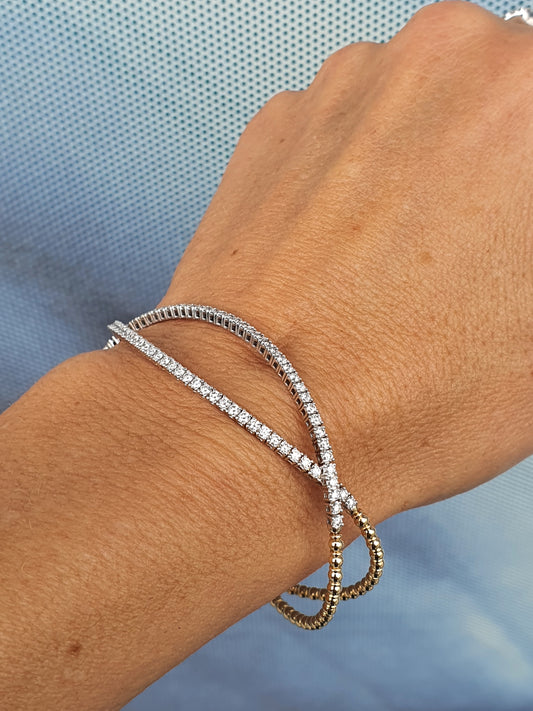 1.50ct Lab Diamond Flexi Bangle