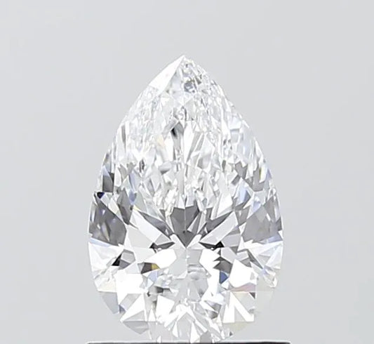1.02ct Pear Lab Grown Diamond (Colour D, Clarity VVS1, IGI Certified)