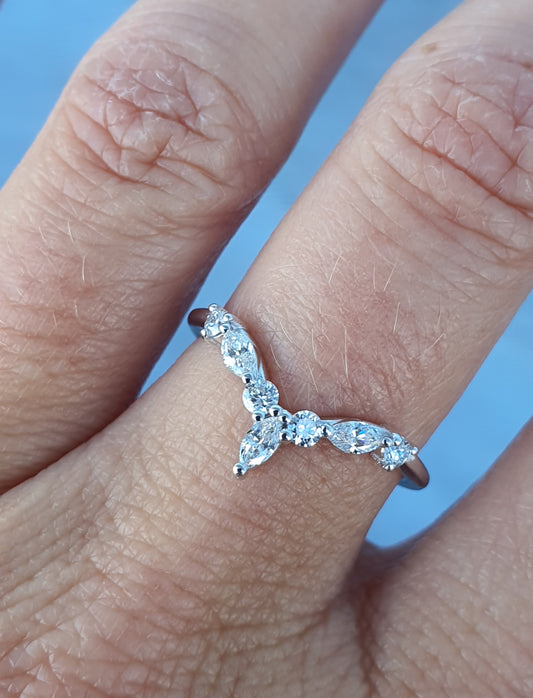 Marquise V Wedding Ring