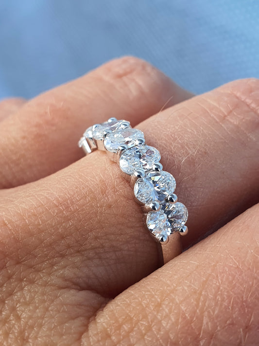 Oval Eternity Band