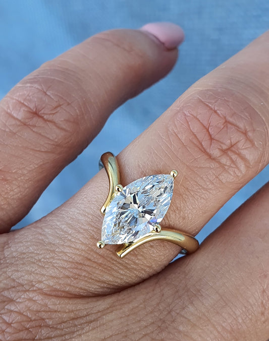 2.01ct Marquise Diamond Ring