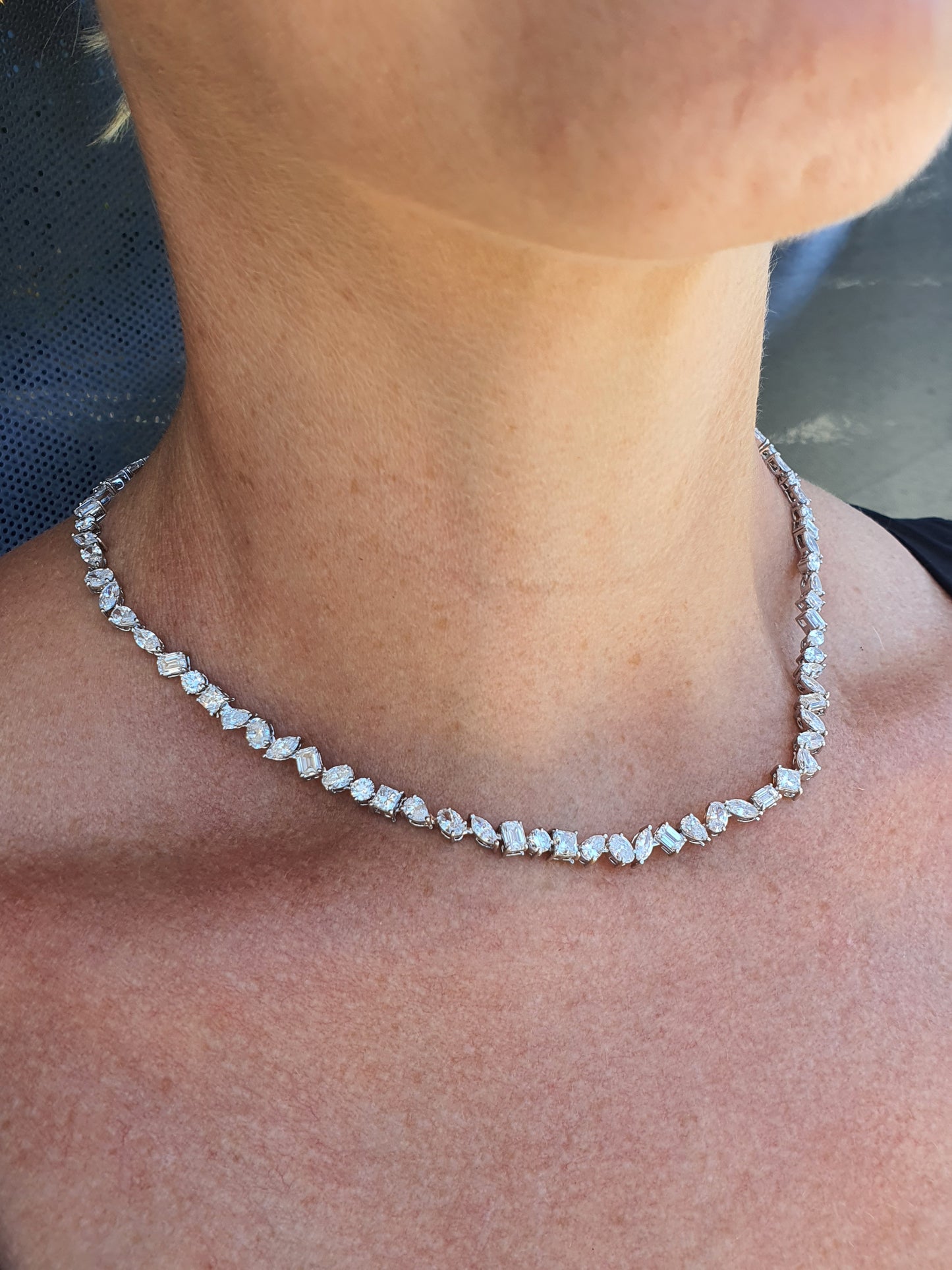 Fancy Shapes Lab Diamond Necklace