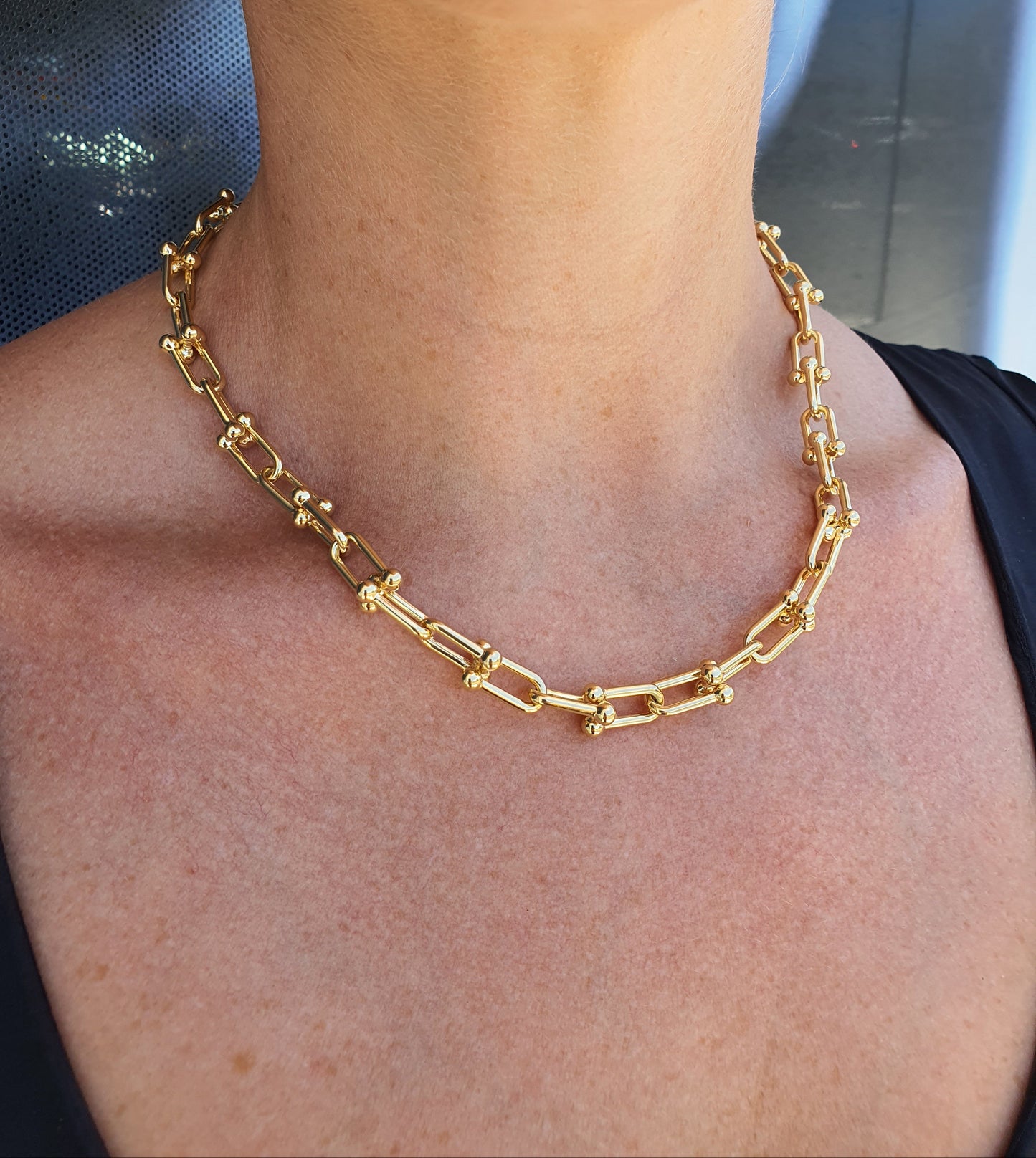 Ball and Link Necklace