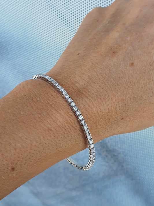 2ct Diamond Flexi Bangle