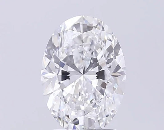 4.06ct Oval Lab Grown Diamond (Colour F, Clarity VVS2, IGI Certified)