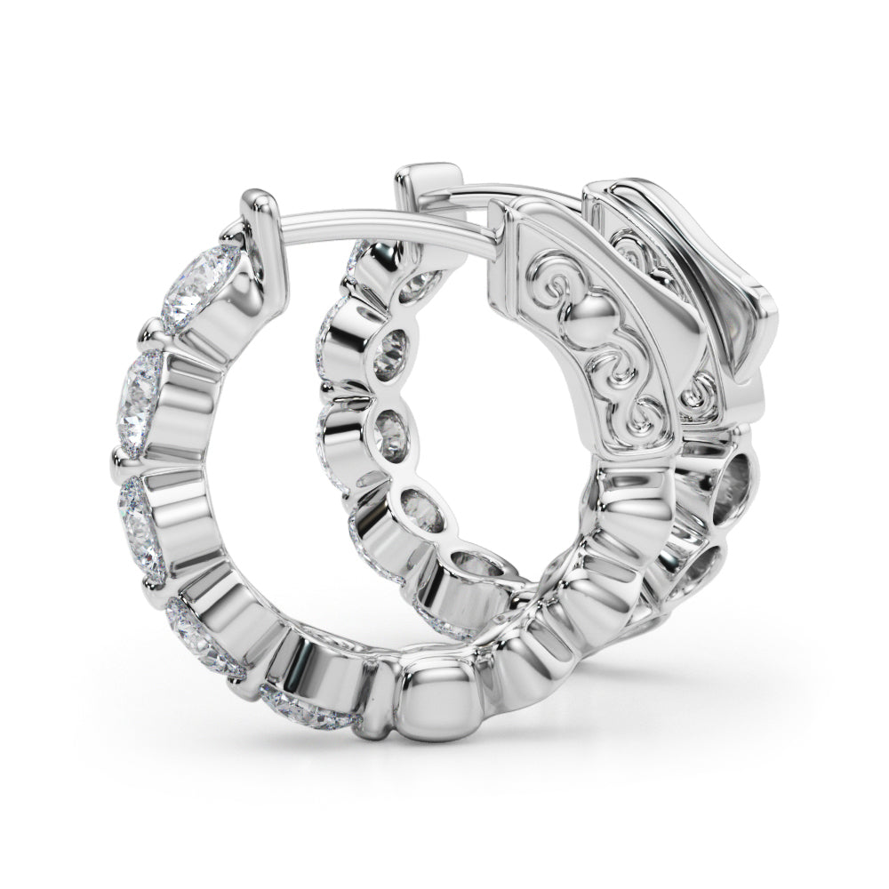 Link Lock Hoops 1ct